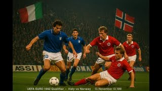 Italy vs Norway | Full Match | UEFA Euro 1992 Qualifier | Matchday 17 | November 13, 1991