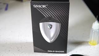 Smok Rolo Badge Silver Starter Kit Review -  Best Salt Mod