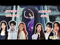 Kpop idols  celebrities dancing to jisoo flower