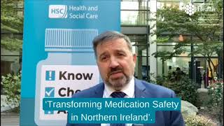 Health Minister Robin Swann supporting the 'Know Check Ask' medication safety campaign