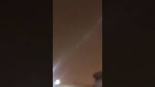 لحظة إعتراض صاروخين فوق سماء العاصمة الرياض ⚠️