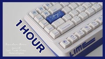 【ASMR】 It feels like flying in space 🌃 『IQUNIX L80 Cosmic Traveller』 4K_1hour