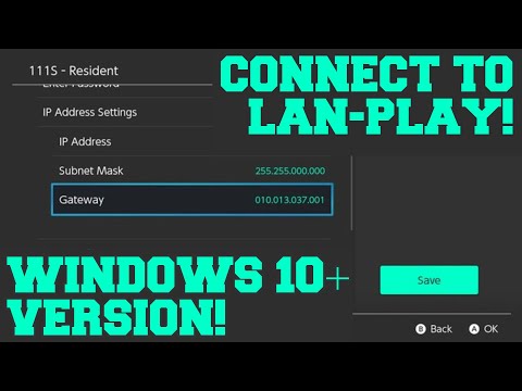 How to Connect the Nintendo Switch to LAN-Play! Windows Version!