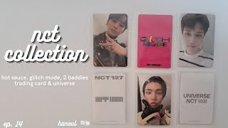 store this week's photocards with me (hot sauce, 2 baddies trading cards...) | nct binder #14 🌱💚