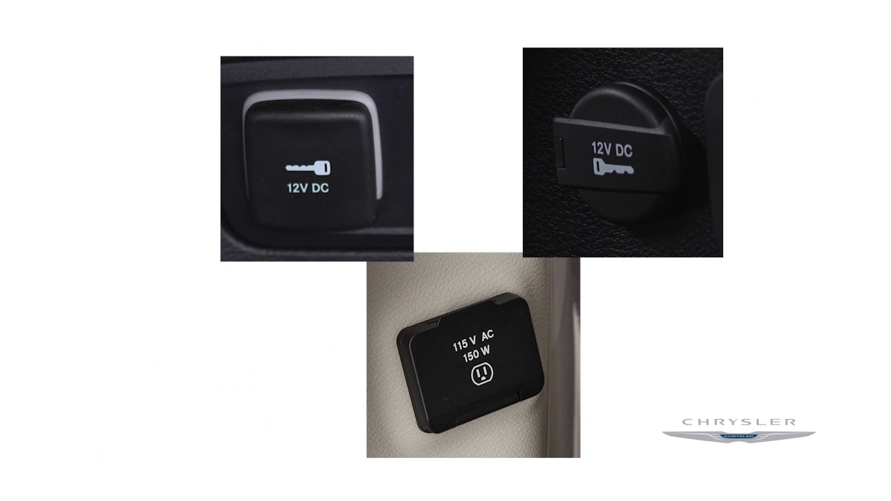 Electrical Power Outlets-Using the 12V power supply electrical plug on 2018  Chrysler Pacifica