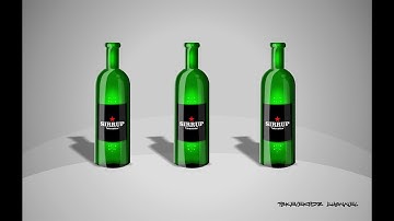 Corel Draw x7 Tutorial | Realistic 3D Bottle Design by takevektor