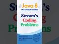 Must-Know Java Stream Coding Questions 🔥 #Shorts