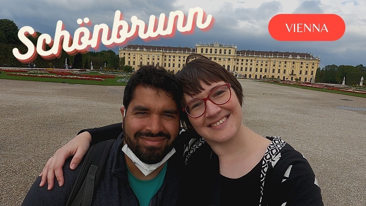 Schönbrunn Palace gardens Vienna Austria autumn walk 4K