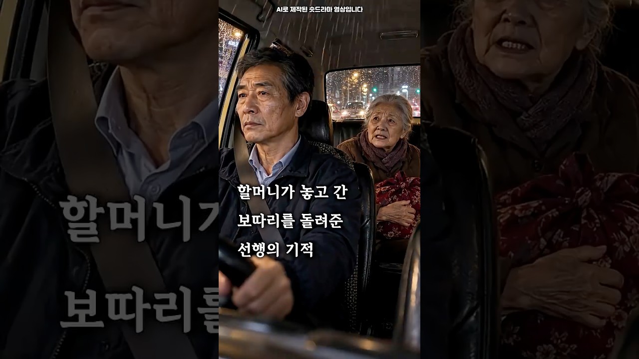할머니가 놓고 간 보따리를 돌려준 선행의 기적 #숏드라마 #선행 #숏킹