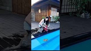 His First Time in Water Didn’t Go As Expected😳😯#shorts