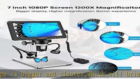 7" LCD Digital Microscope 1200X,Leipan 12MP Coin Microscope with Screen for Adults,1080P Video Micr
