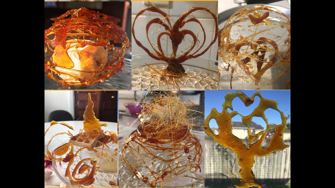 Fancy Caramel decorations and How to caramelize Sugar by Smily Nagpal