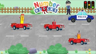 Numberblocks Draving a Car