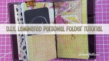 DIY Laminated Pocket Folder for Personal Size Midori/Fauxdori Style Traveler