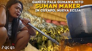Traditional SUMAN na halos 70 years na gumagawa! Ganito pala ang pag gawa nito. The BEST in Cuyapo!