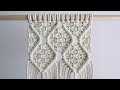 Macrame Knot &amp; Pattern | Diamond pattern using Square knot Tutorial | 마크라메 다이아몬드 패턴