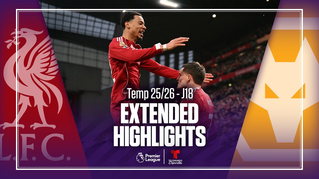 Liverpool vs. Wolverhampton | Highlights Premier League | Jornada 18 | Telemundo Deportes
