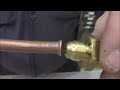 How To Flare Copper Tubing For Gas, DANGER - NOT WATER COMPRESSION NUT