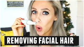 HOW TO REMOVE FACIAL HAIR  BRAUN EPILATOR REVIEW & DEMO | Carly Musleh