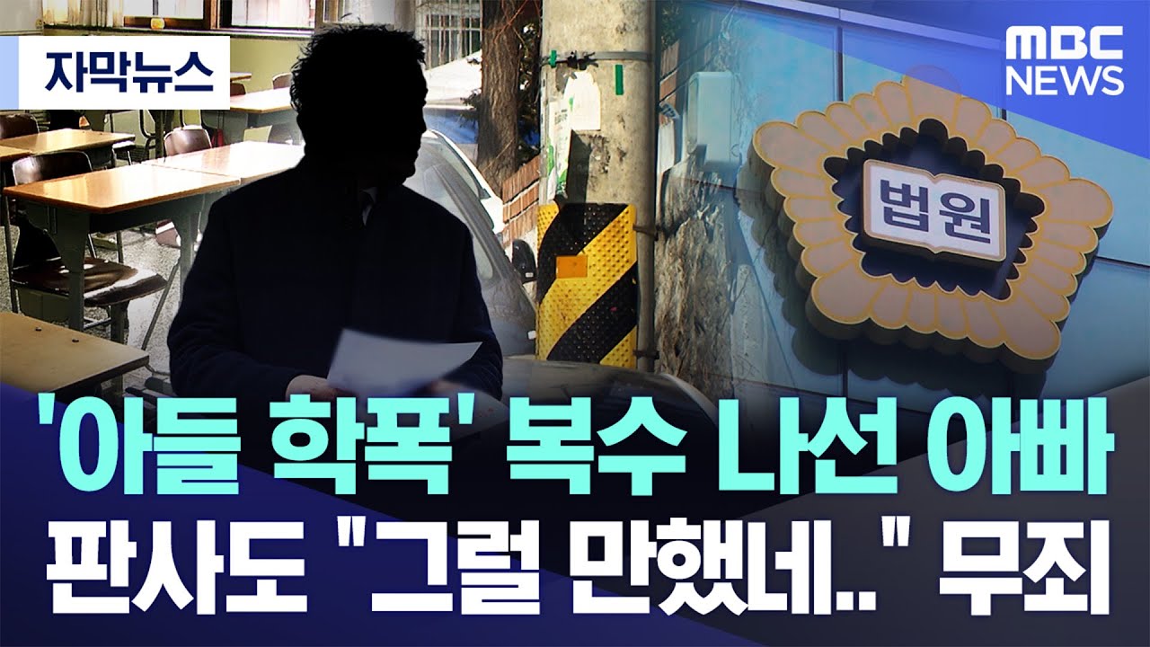 [자막뉴스] '아들 학폭' 복수 나선 아빠, 판사도 