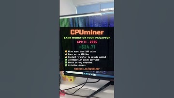 🪙⛏️ CPUminer | 💰 Earn Money From Your Idle PC/Laptop