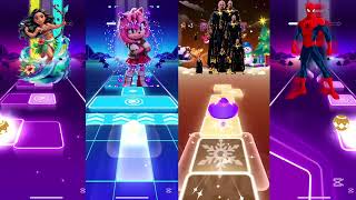 Maui Amy Black Adam Spider Man is racing in tiles hop game screenshot 3