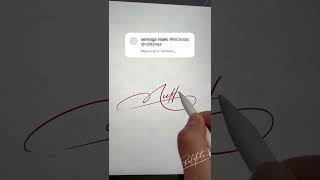 Nicholas  ralitshaa ralitshaasignature signature lettering share  ttd shorts shorts