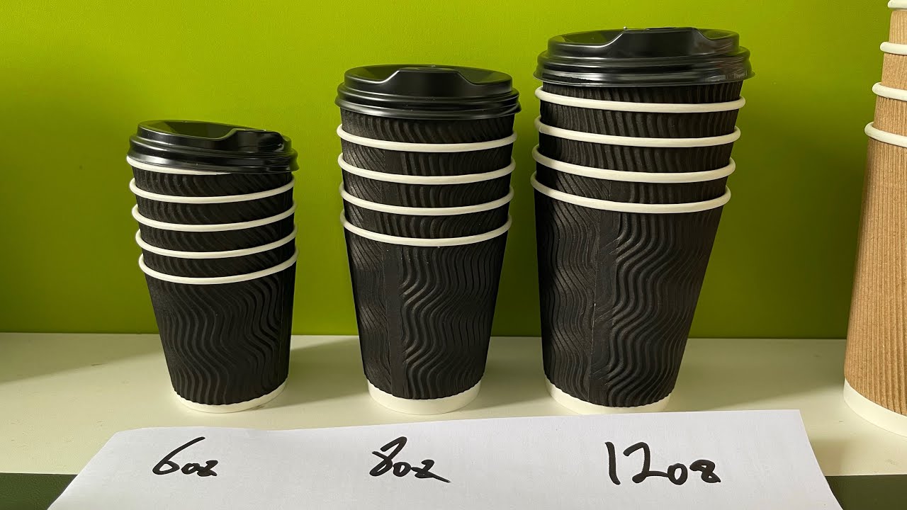 8oz ripple paper cup jacket sleeve adhesive machine FeeNoT.com ...