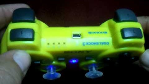 Yellow Dualshock 3 w rapidfire mod