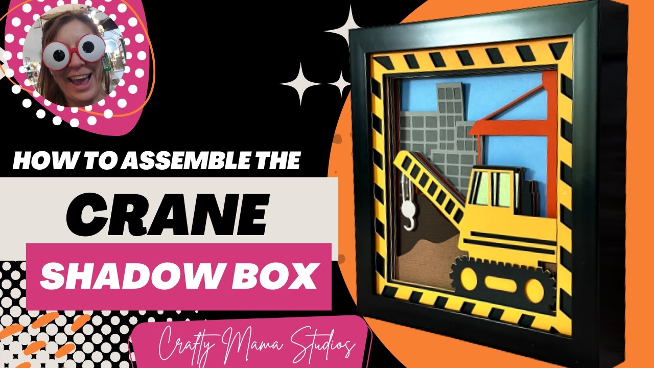 Crane Svg Shadow Box, Construction Site 3D Layered Shadowbox - YouTube
