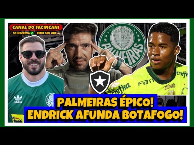 Em jogo épico, Palmeiras vira sobre o Botafogo e põe fogo no