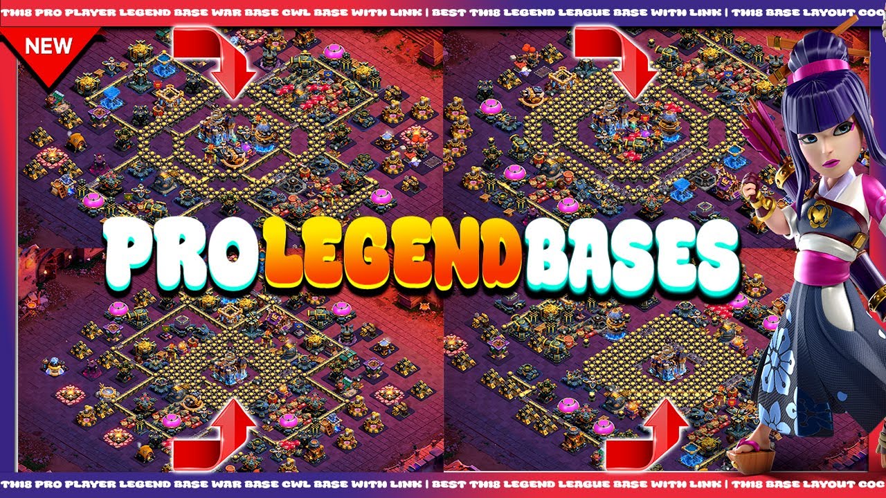 NEW TH18 PRO CWL & WAR BASE LINKS | BEST TH18 ANTI -2 STAR LEGEND LEAGUE BASE IN CLASH OF CLANS