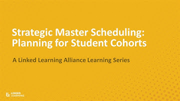 Master Scheduling: Planning for Student Cohorts