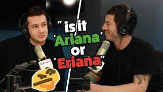 Twenty One Pilots talking about Ariana Grande, Panic! At The Disco and Fall Out Boy (+Tyler singing) chords