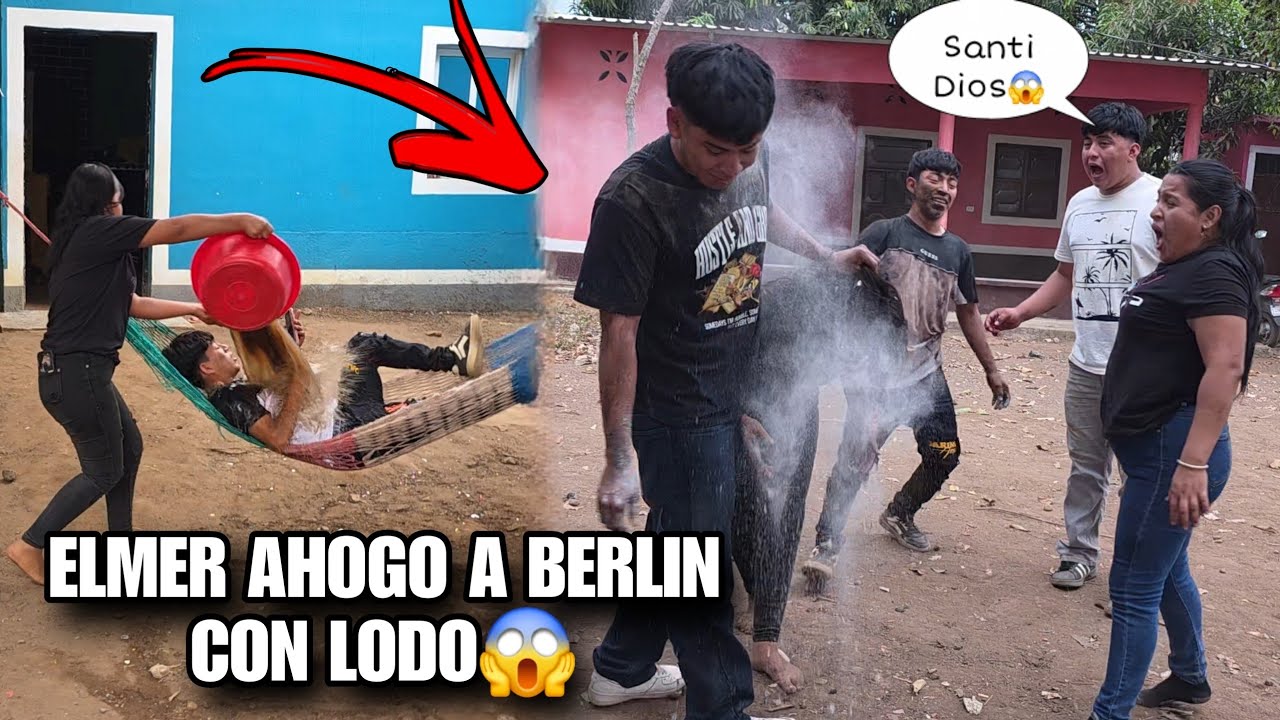BERLIN Baño De Lodo a ELMER😱Todo Se Salio De Control😰BERLIN Ya No Aguanto Esta Gran Broma😡
