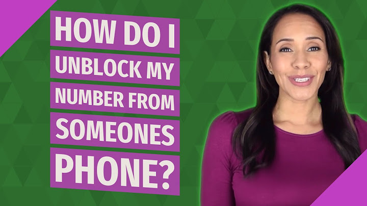 How do i unblock a phone number from my phone