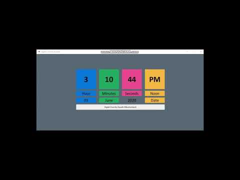 Teaser | Digital Clock & Calendar | Tkinter | Python | Next Video Trailer