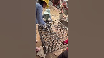 Steel Bar Installation And Install Formwork For Pile Cap #pilecap #shorts