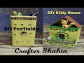 Homemade pen holder Kitty house 😱DIY easy craft #diy #youtube