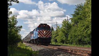 Metra action in Northbrook, Illinois