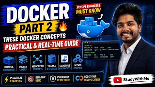 Docker Part 2 🔥 | DevOps Engineers MUST Know These Docker Concepts | Practical & Real-Time Guide|SWM
