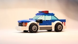 Custom LEGO City Police Car Building Instructions MOC