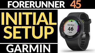 Initial Setup - Garmin Forerunner 45 Tutorial - Getting Started screenshot 4