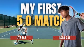 I Played My FIRST 5.0 Match (USTA 4.5 Plays USTA 5.0)