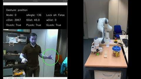 Pose-based Teleoperation of a "Panda" by Franka Emika (Test 1)
