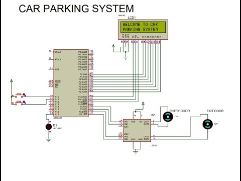 Car Parking System Using 8051 | Proteus Schematic and Simulation