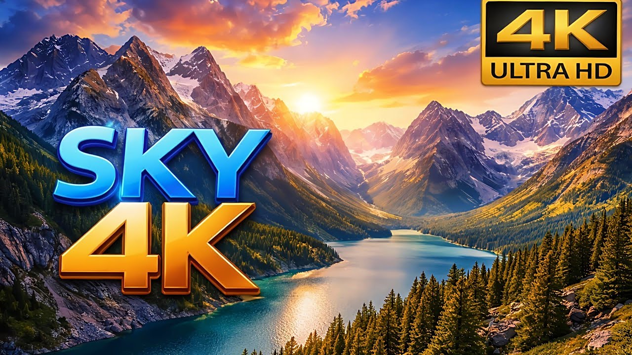 Peaceful Nature Scenery 4K HDR | Relaxing Landscape ViewsCinematic Mountains & Sunset