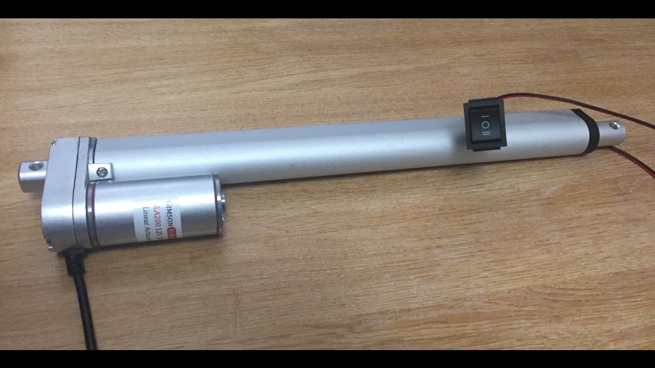 12V DC Long-Stroke Linear Actuator Gimson Robotics GLA200 