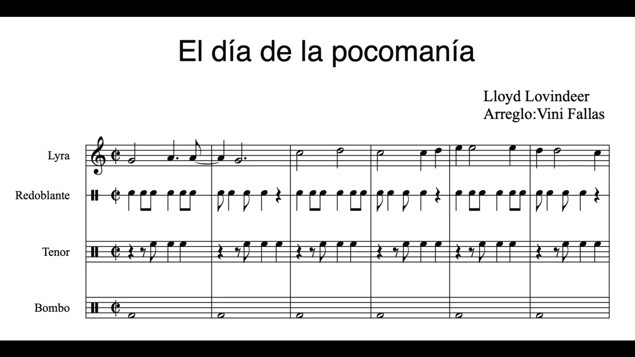 El día de la pocomanía - Banda Rítmica - Vini Fallas