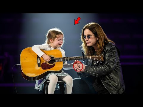 Ozzy Osbourne Holds A Crying Girl S Hand As She Plays Her Late Father S Song On Stage